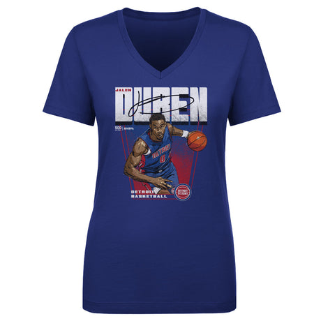 Jalen Duren Women's V-Neck T-Shirt | 500 LEVEL
