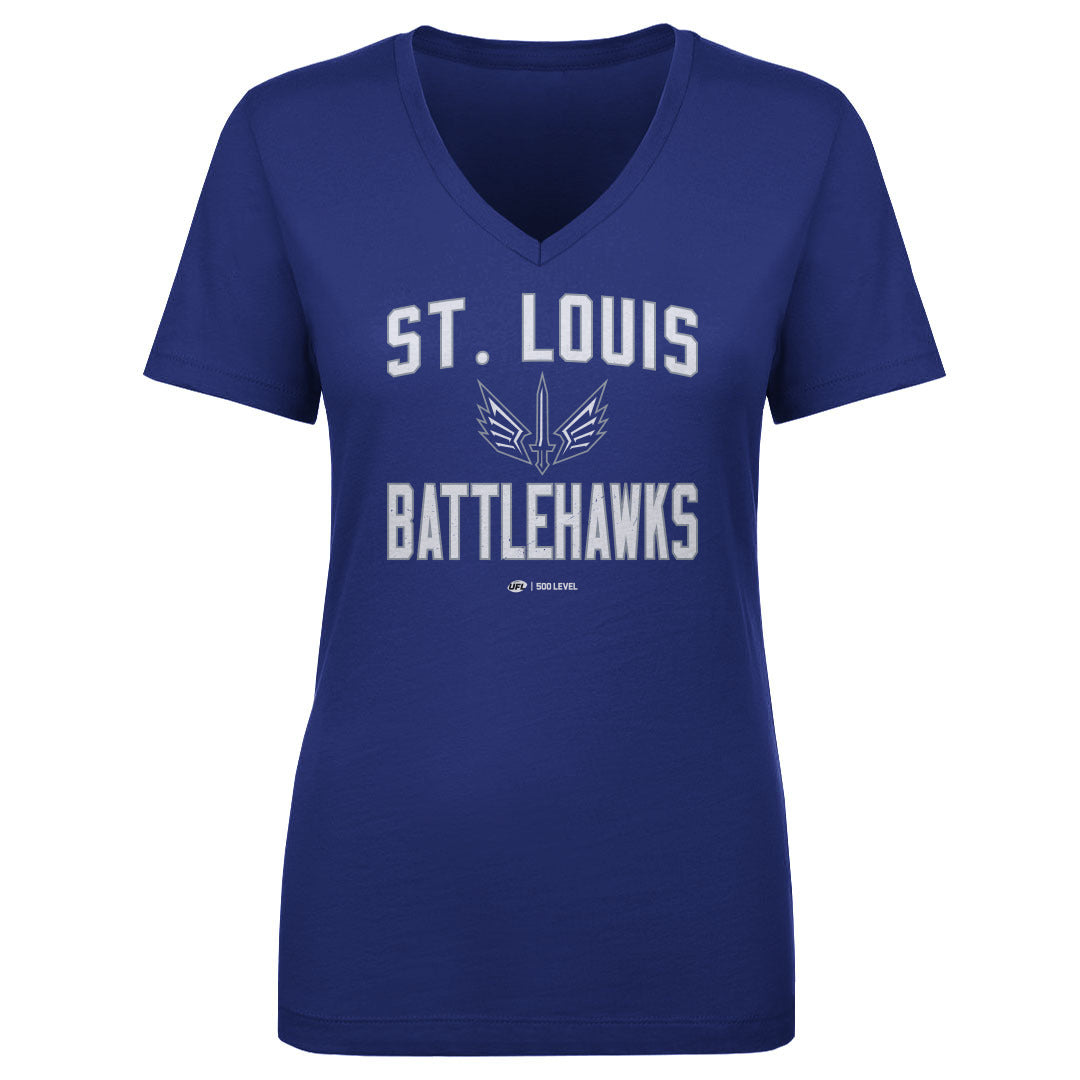 St. Louis Battlehawks Women's V-Neck T-Shirt | 500 LEVEL