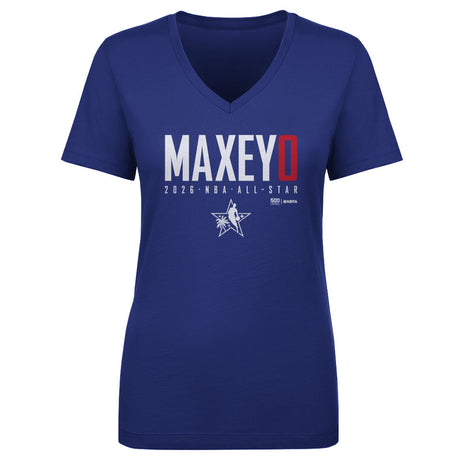 Tyrese Maxey Women's V-Neck T-Shirt | 500 LEVEL