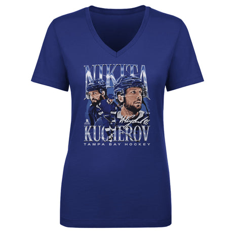 Nikita Kucherov Women's V-Neck T-Shirt | 500 LEVEL