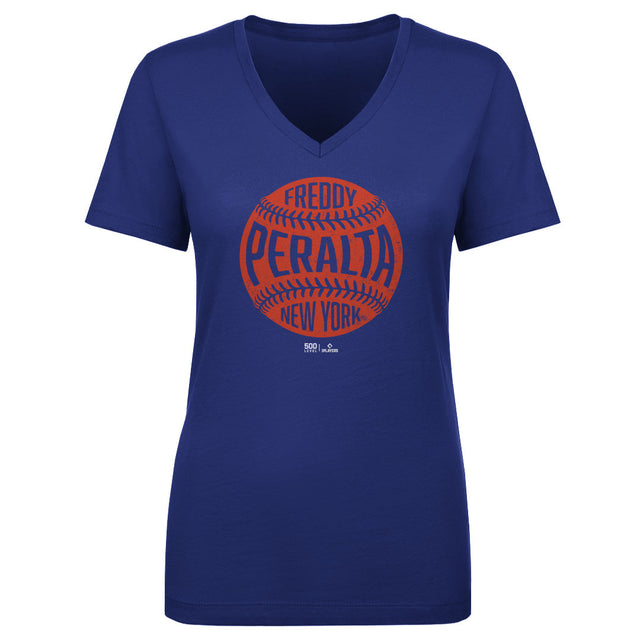 Freddy Peralta Women's V-Neck T-Shirt | 500 LEVEL