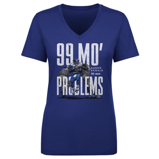 Aaron Donald Women's V-Neck T-Shirt | 500 LEVEL