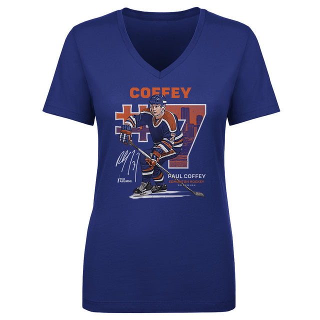 Paul Coffey Women's V-Neck T-Shirt | 500 LEVEL