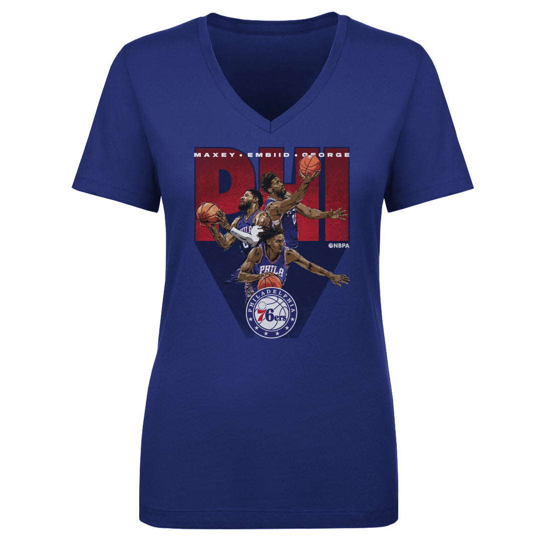 Joel Embiid Women's V-Neck T-Shirt | 500 LEVEL