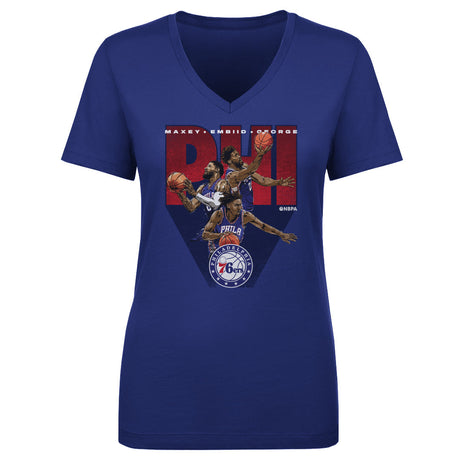Joel Embiid Women's V-Neck T-Shirt | 500 LEVEL