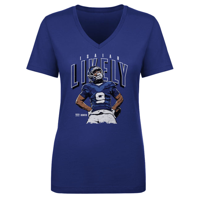Isaiah Likely Women's V-Neck T-Shirt | 500 LEVEL