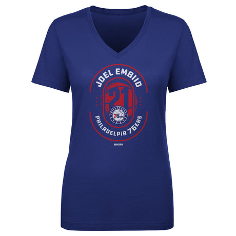 Joel Embiid Women's V-Neck T-Shirt | 500 LEVEL