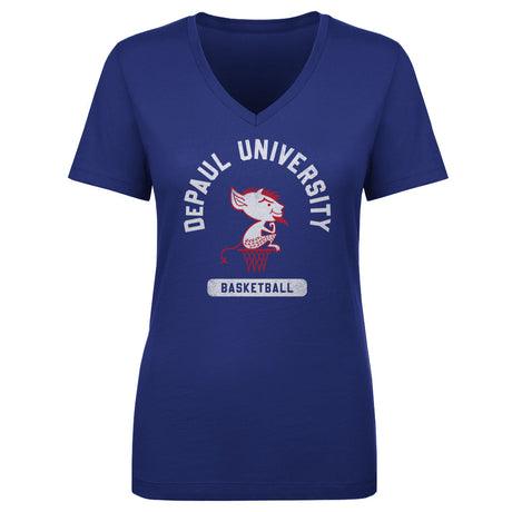 DePaul Blue Demons Women's V-Neck T-Shirt | 500 LEVEL