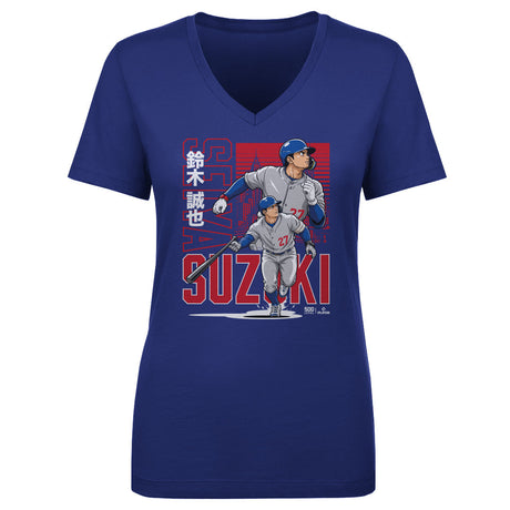 Seiya Suzuki Women's V-Neck T-Shirt | 500 LEVEL