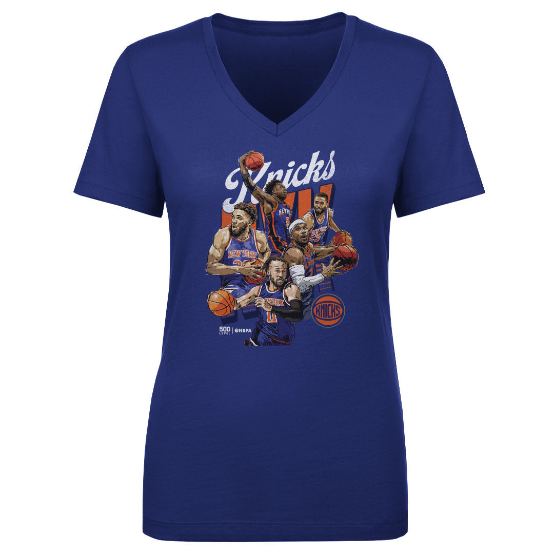 New York Knicks Women's V-Neck T-Shirt | 500 LEVEL