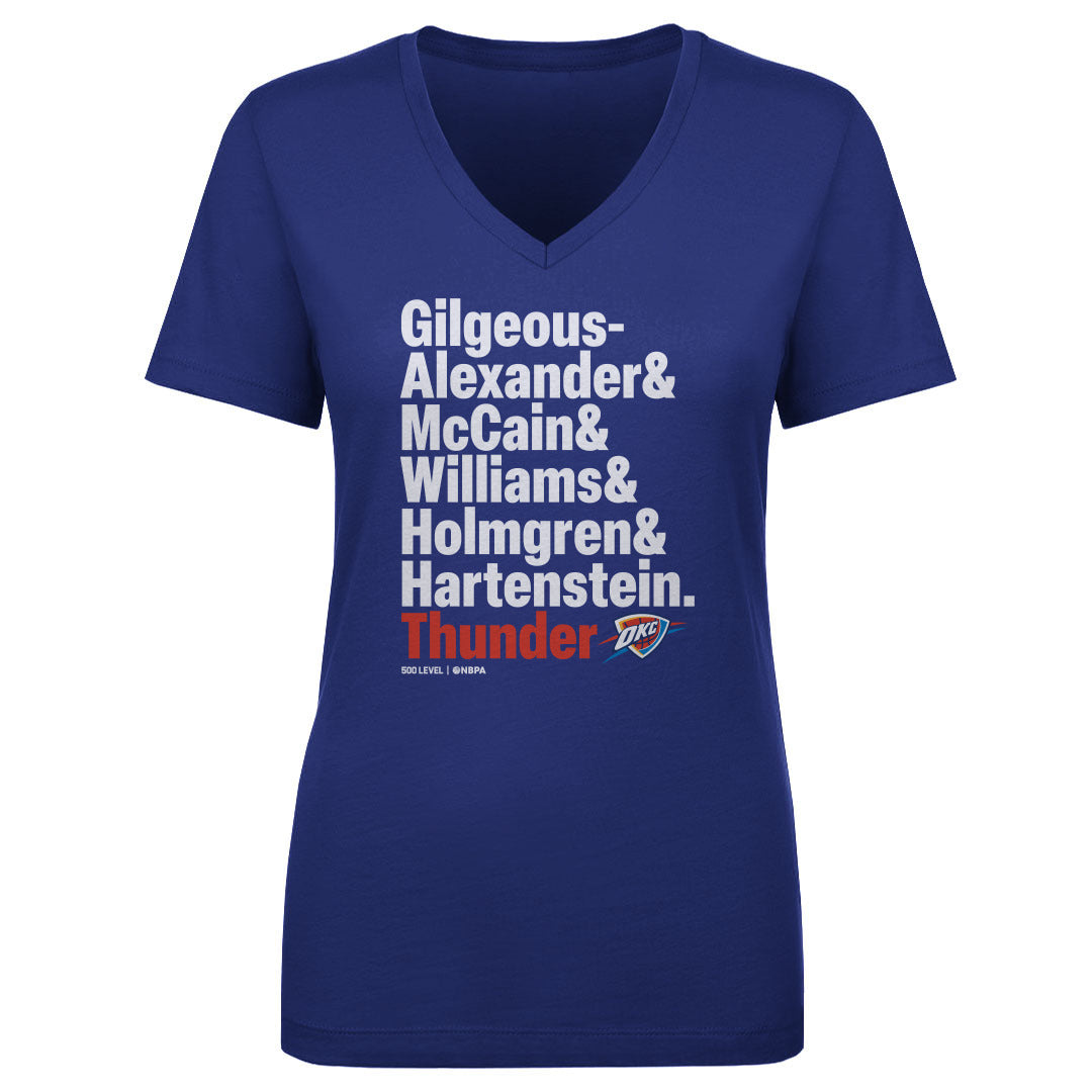 Oklahoma City Thunder Women's V-Neck T-Shirt | 500 LEVEL