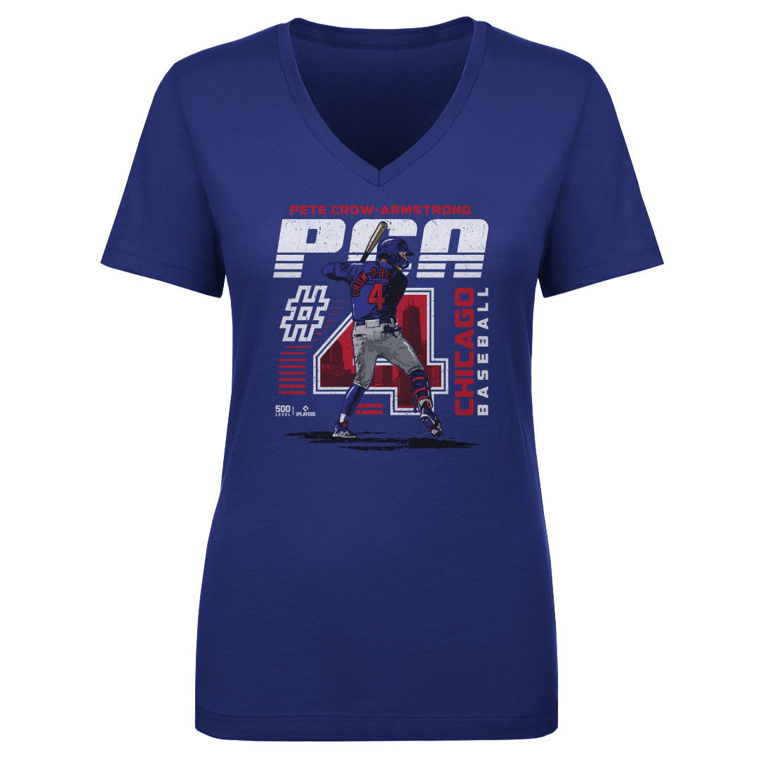 Pete Crow-Armstrong Women's V-Neck T-Shirt | 500 LEVEL