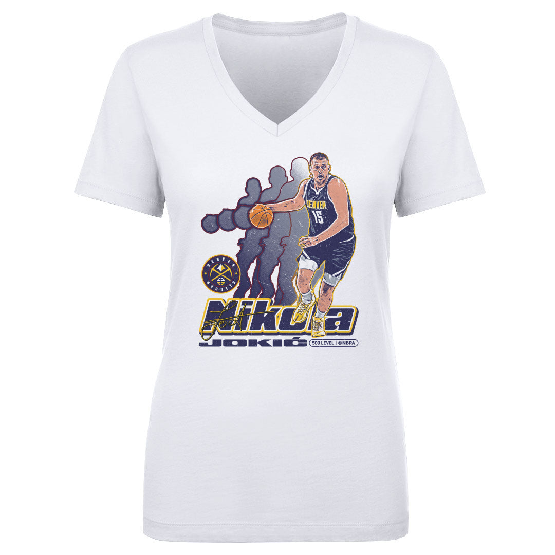Nikola Jokic Women's V-Neck T-Shirt | 500 LEVEL