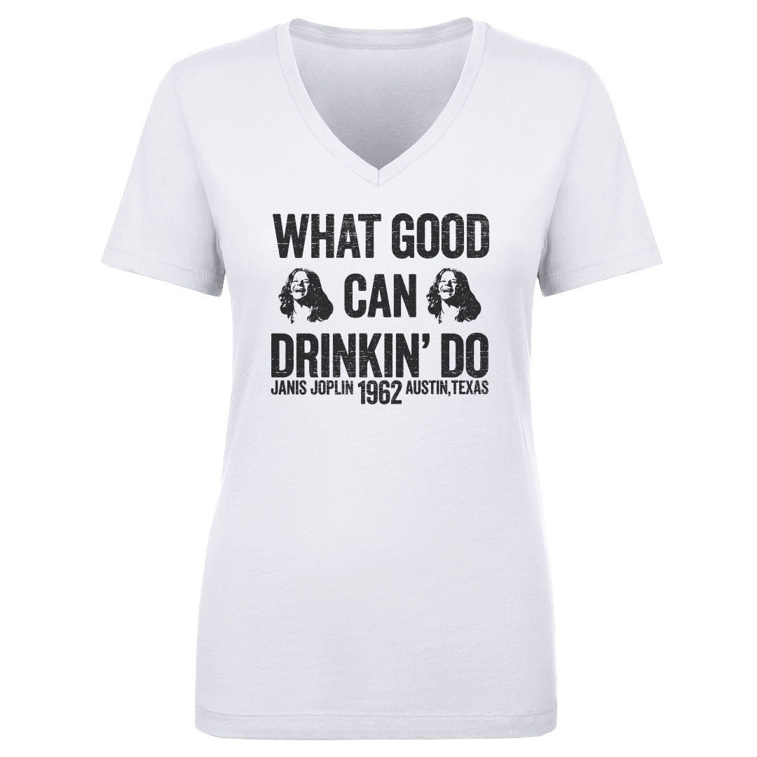 Janis Joplin Women's V-Neck T-Shirt | 500 LEVEL