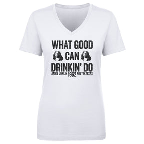 Janis Joplin Women's V-Neck T-Shirt | 500 LEVEL