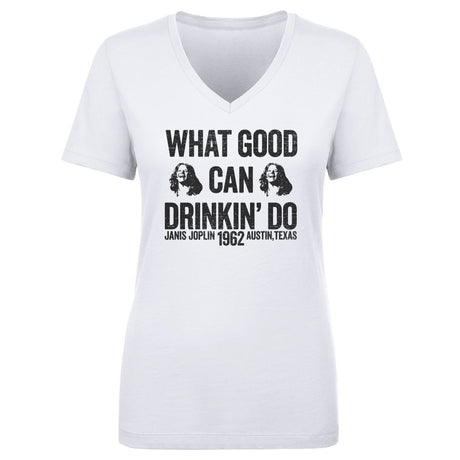 Janis Joplin Women's V-Neck T-Shirt | 500 LEVEL
