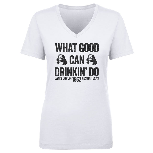 Janis Joplin Women's V-Neck T-Shirt | 500 LEVEL