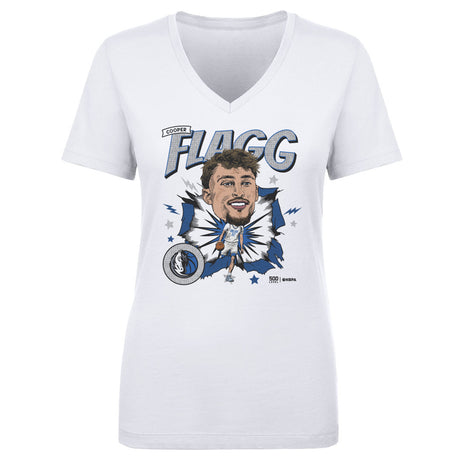 Cooper Flagg Women's V-Neck T-Shirt | 500 LEVEL