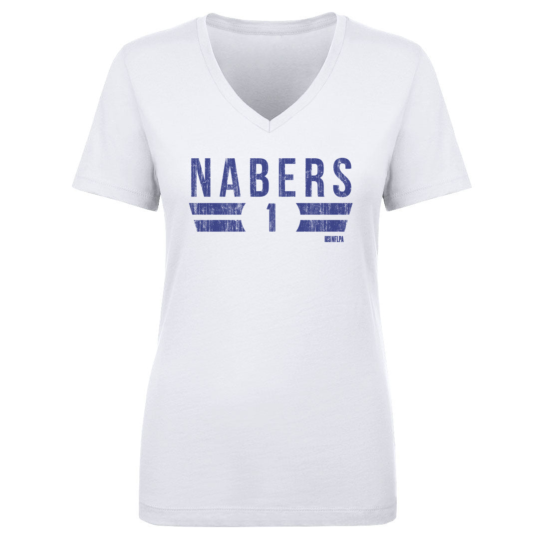 Malik Nabers Women's V-Neck T-Shirt | 500 LEVEL