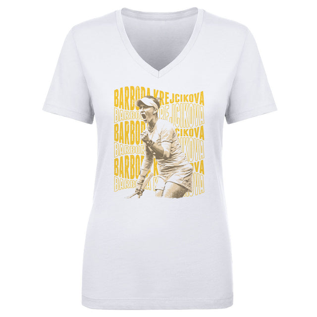 Barbora Krejcikova Women's V-Neck T-Shirt | 500 LEVEL