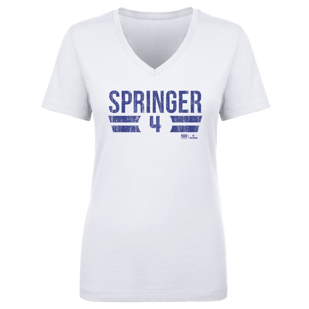George Springer Women's V-Neck T-Shirt | 500 LEVEL