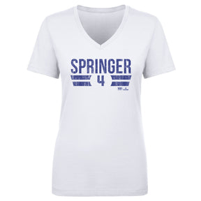 George Springer Women's V-Neck T-Shirt | 500 LEVEL