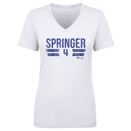 George Springer Women's V-Neck T-Shirt | 500 LEVEL