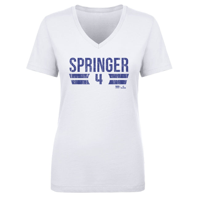 George Springer Women's V-Neck T-Shirt | 500 LEVEL