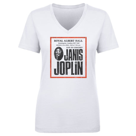 Janis Joplin Women's V-Neck T-Shirt | 500 LEVEL