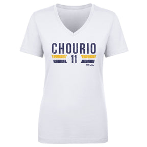 Jackson Chourio Women's V-Neck T-Shirt | 500 LEVEL
