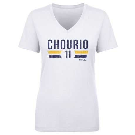 Jackson Chourio Women's V-Neck T-Shirt | 500 LEVEL