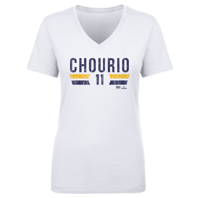 Jackson Chourio Women's V-Neck T-Shirt | 500 LEVEL