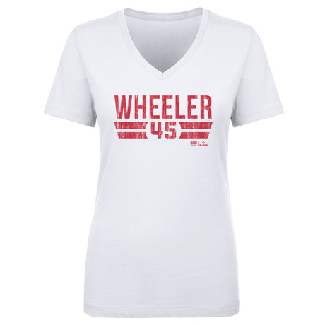 Zack Wheeler Women's V-Neck T-Shirt | 500 LEVEL