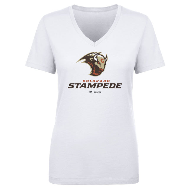 Colorado Stampede Women's V-Neck T-Shirt | 500 LEVEL
