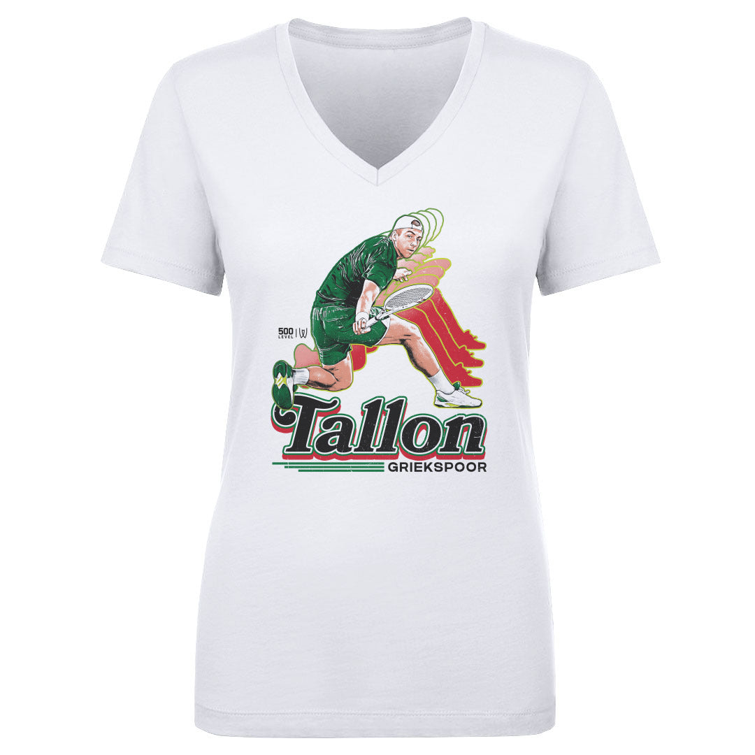 Tallon Griekspoor Women's V-Neck T-Shirt | 500 LEVEL