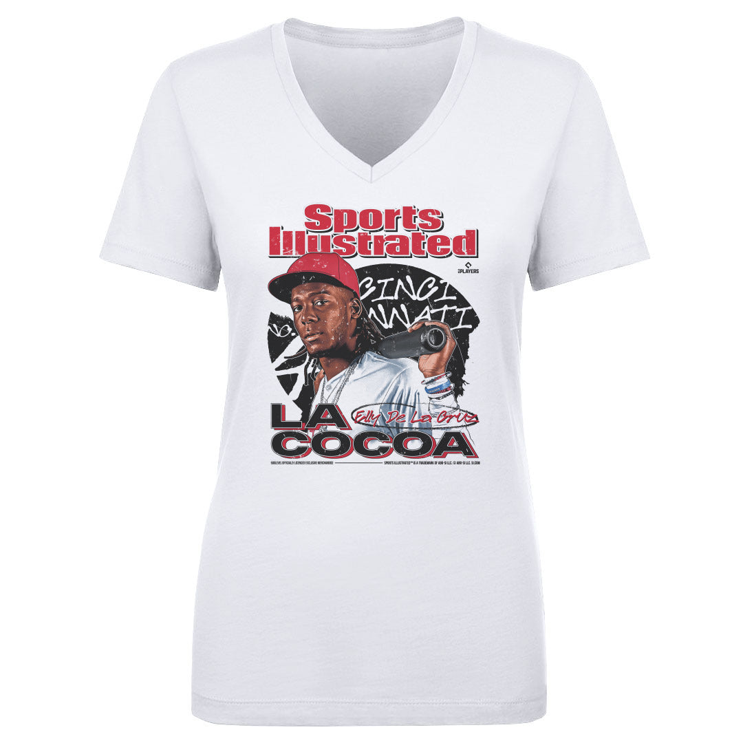 Elly De La Cruz Women's V-Neck T-Shirt | 500 LEVEL