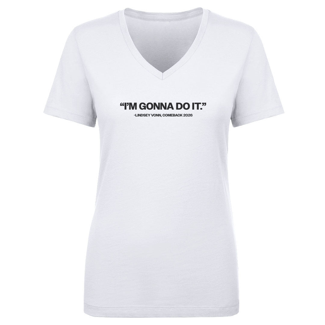 Lindsey Vonn Women's V-Neck T-Shirt | 500 LEVEL