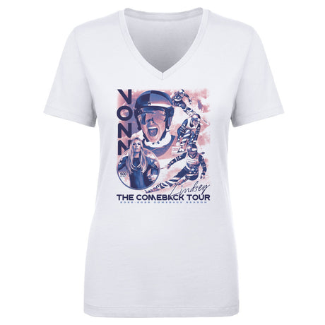 Lindsey Vonn Women's V-Neck T-Shirt | 500 LEVEL