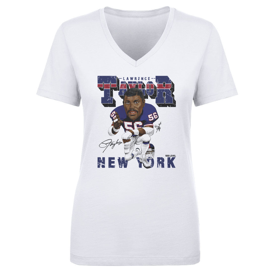 Lawrence Taylor Women's V-Neck T-Shirt | 500 LEVEL