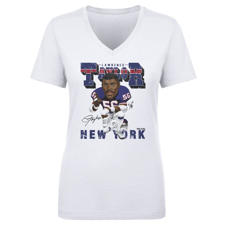 Lawrence Taylor Women's V-Neck T-Shirt | 500 LEVEL