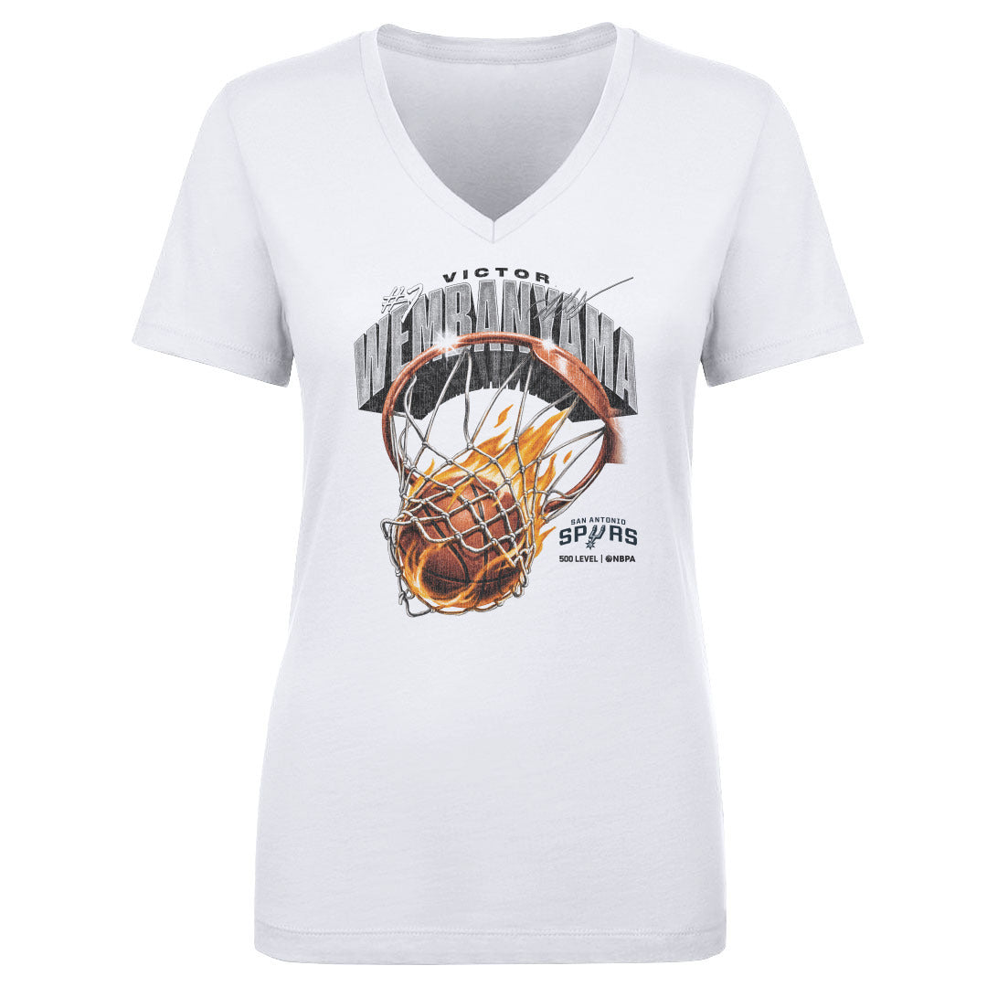 Victor Wembanyama Women's V-Neck T-Shirt | 500 LEVEL