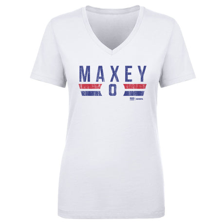 Tyrese Maxey Women's V-Neck T-Shirt | 500 LEVEL