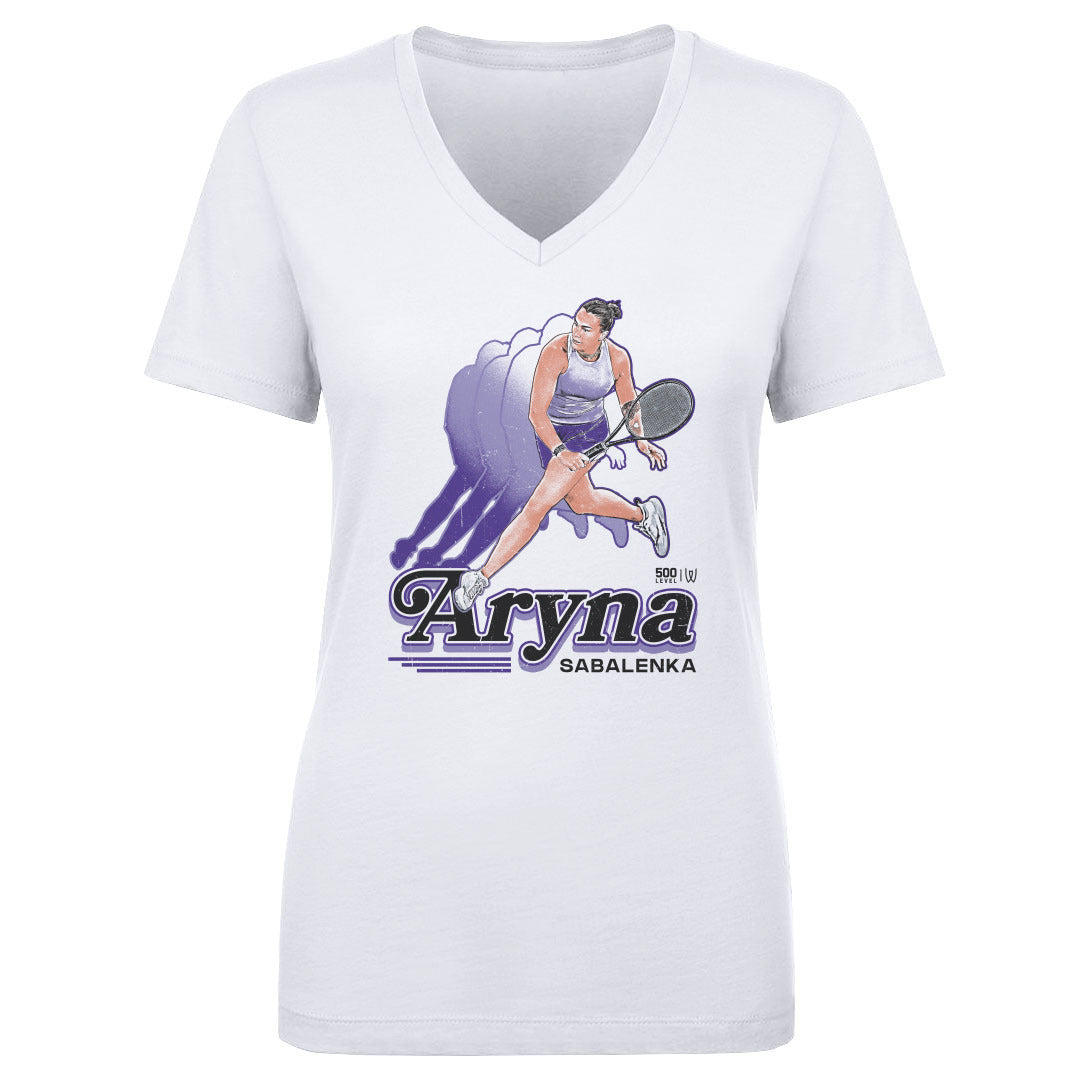 Aryna Sabalenka Women's V-Neck T-Shirt | 500 LEVEL