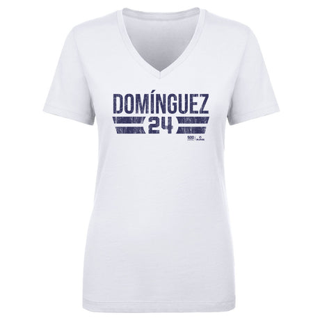 Jasson Dominguez Women's V-Neck T-Shirt | 500 LEVEL