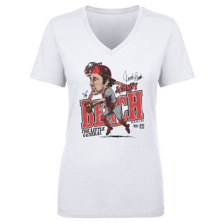 Johnny Bench Women's V-Neck T-Shirt | 500 LEVEL