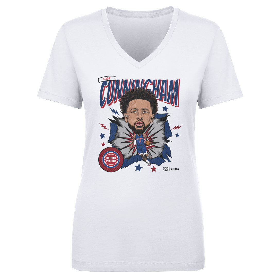 Cade Cunningham Women's V-Neck T-Shirt | 500 LEVEL