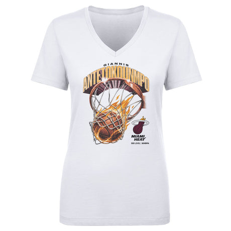 Giannis Antetokounmpo Women's V-Neck T-Shirt | 500 LEVEL