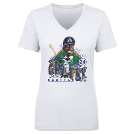 Ken Griffey Jr. Women's V-Neck T-Shirt | 500 LEVEL