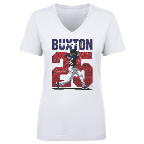 Byron Buxton Women's V-Neck T-Shirt | 500 LEVEL
