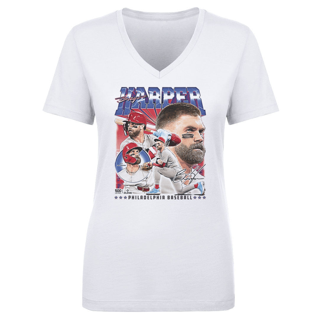Bryce Harper Women's V-Neck T-Shirt | 500 LEVEL